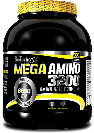 BioTech Mega Amino 3200 -100tbl/300tbl/500 tbl. - Kliknutím na obrázok zatvorte -